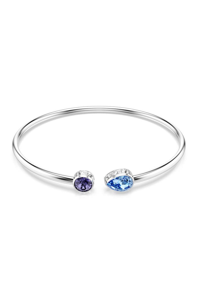 Chroma Open Bangle Bracelet, Main, color, SILVER/ MULTI