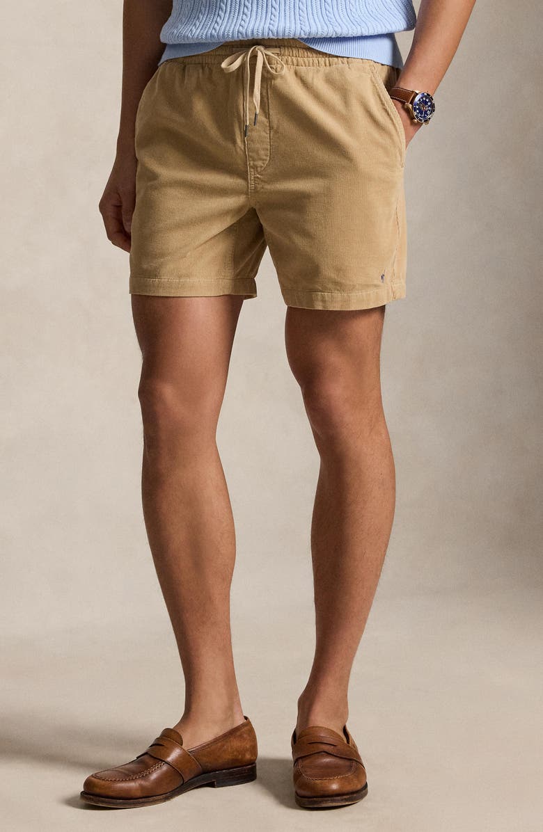Polo Ralph Lauren Prepster 6-Inch Corduroy Drawstring Shorts, Alternate, color, Vintage Khaki
