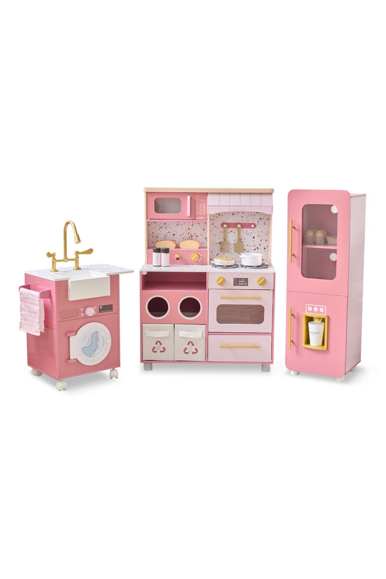 Little Chef Savannah Play Kitchen & Accessories, Main, color, PINK