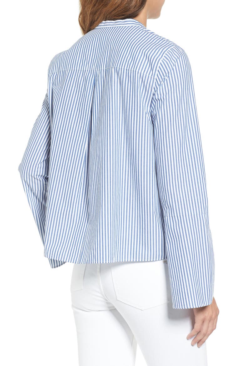 Bell Sleeve Blouse, Alternate, color, COASTAL BLUE