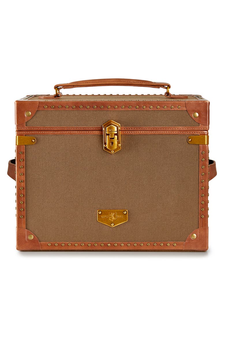 WOLF Ida Trunk Jewellery Box, Main, color, Khaki