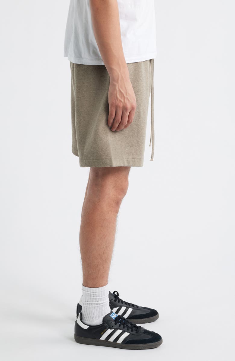 Fear of God Essentials Fleece Soccer Shorts, Alternate, color, Homestead Heather