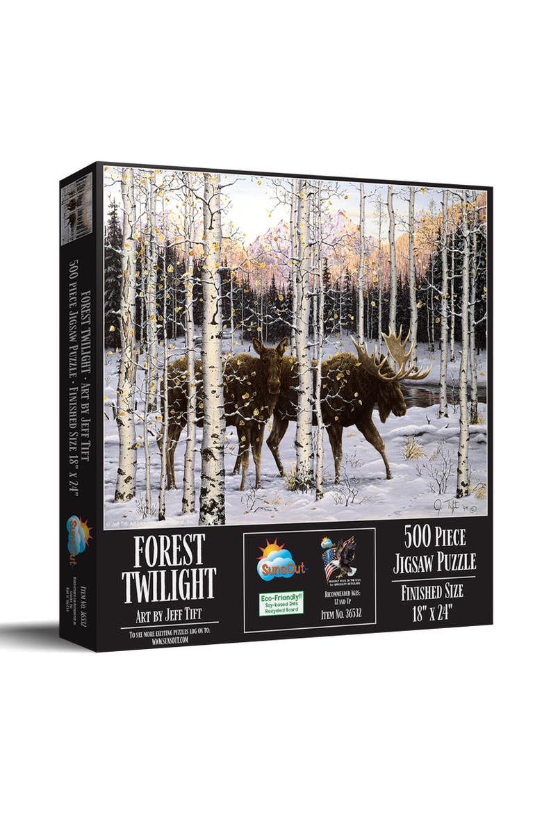 Forest Twilight 500 piece Jigsaw Puzzle for Adults, Main, color, Multicolor