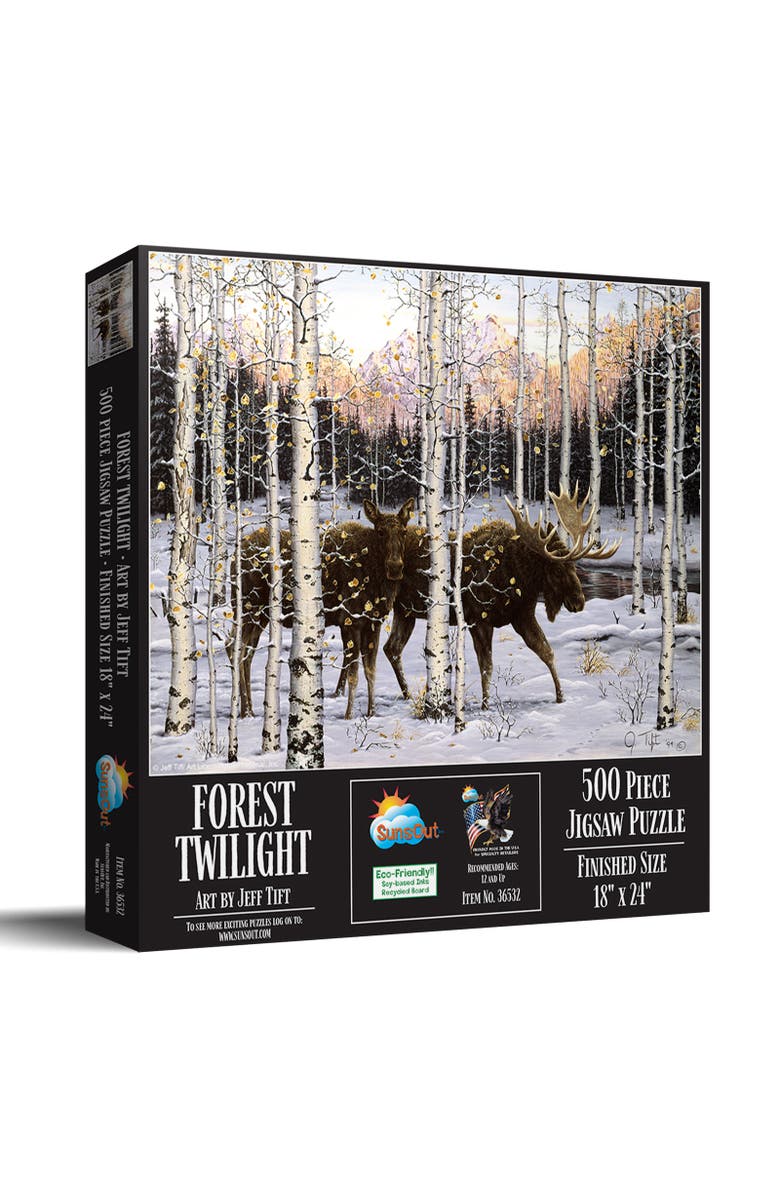 Sunsout Forest Twilight 500 piece Jigsaw Puzzle for Adults, Main, color, Multicolor