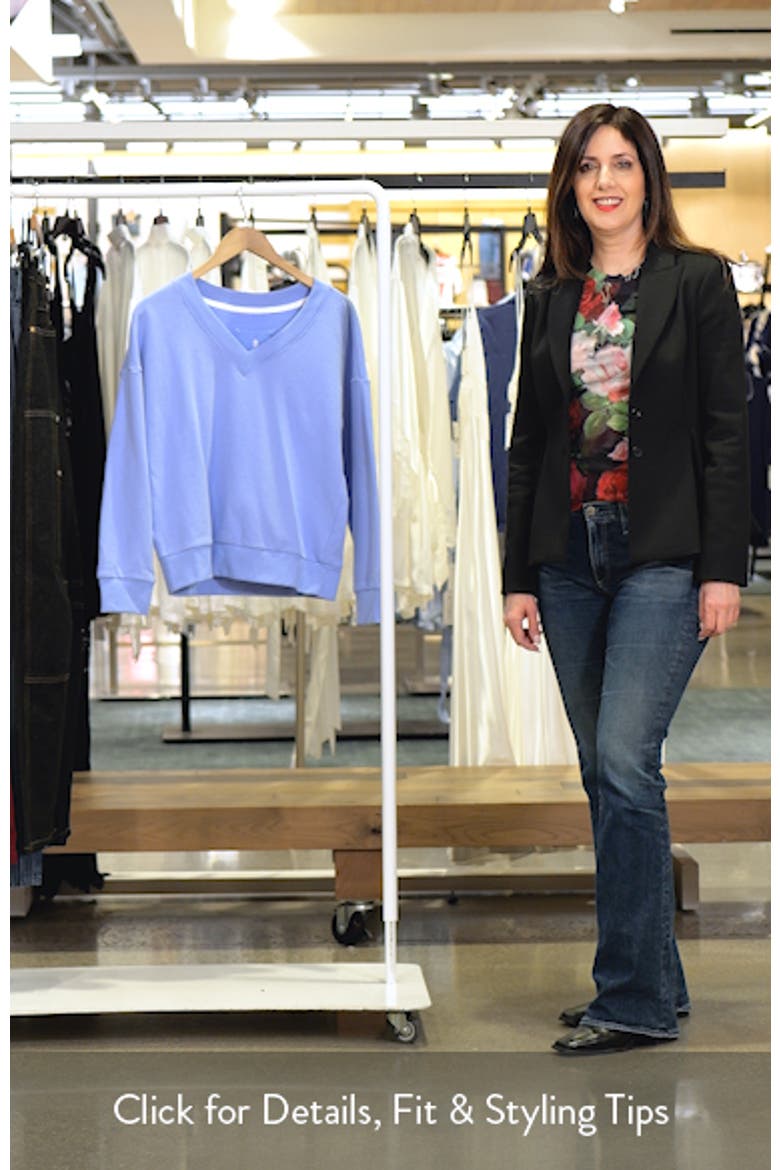 Marina del Mar Cotton V-Neck Sweatshirt video