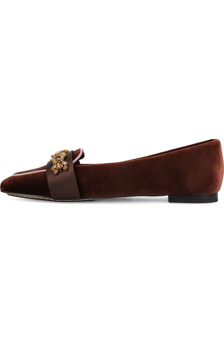 Birdies The Sparrow Loafer Velvet Jewel, Alternate, color, Brandy
