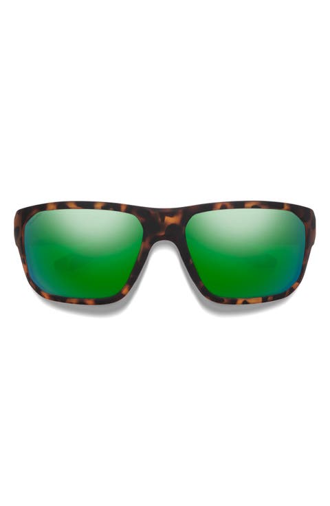 Arvo 61mm ChromaPop™ Polarized Wraparound Sunglasses