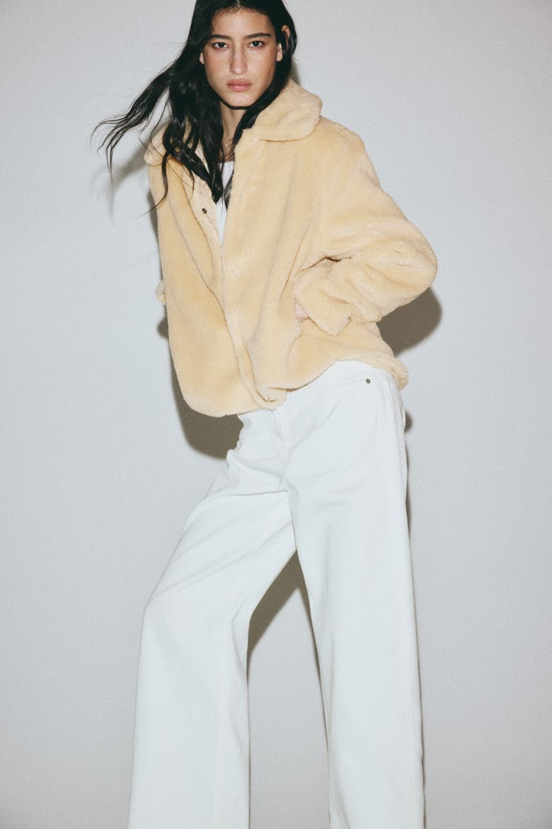 Pile Jacket, Alternate, color, Beige