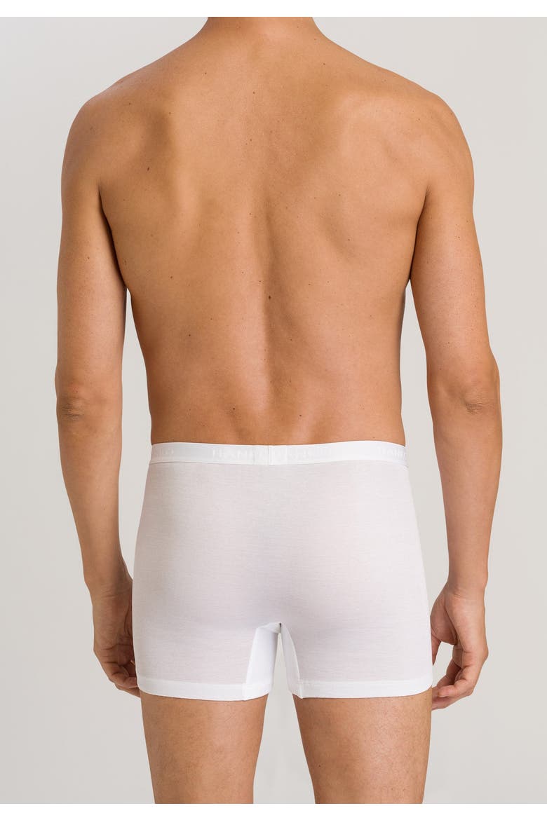Cotton Pure Cotton Boxer Brief With Fly, Alternate, color, White