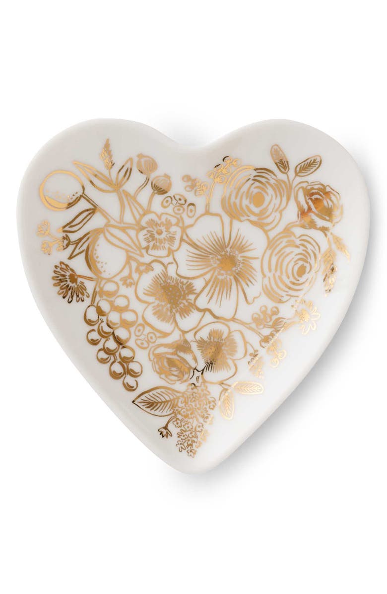 Rifle Paper Co. Colette Heart Porcelain Ring Dish, Main, color, 