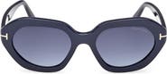 TOM FORD Meryl 53mm Gradient Geometric Sunglasses