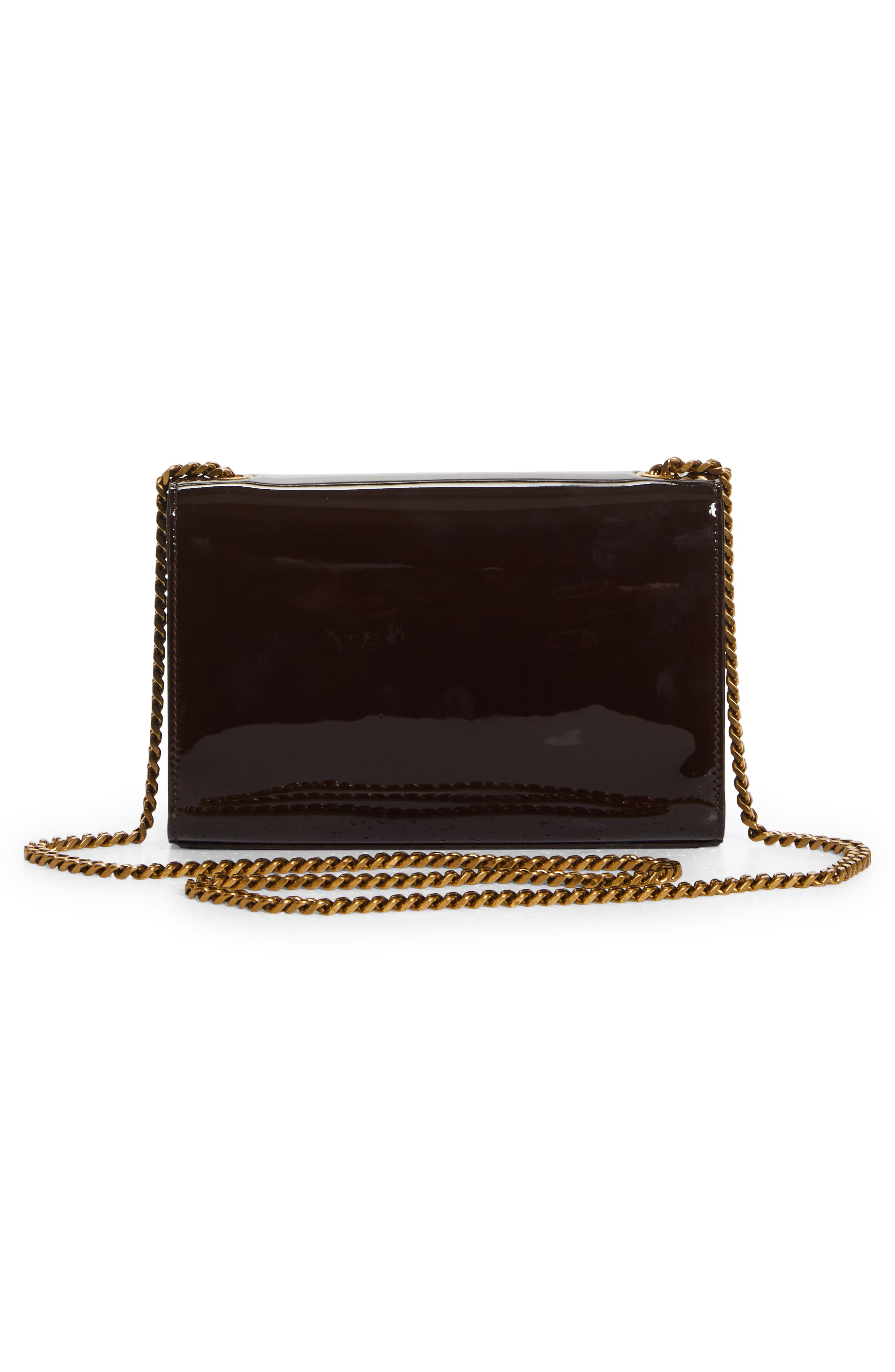 Saint Laurent Small Kate Patent Leather Crossbody Bag, Alternate, color, 