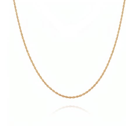 Sterling Silver Rope Chain Necklace