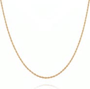 Spero London Sterling Silver Rope Chain Necklace