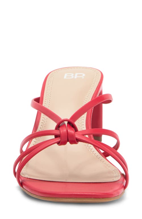 Bp. Karsyn Strappy Slide Sandal In Red