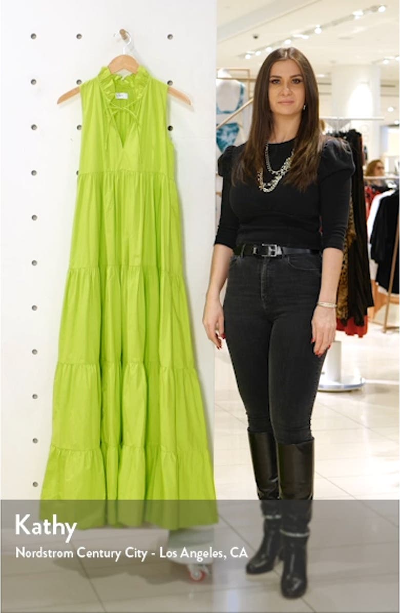 Zest Tiered Ruffle Cotton Maxi Dress, sales video thumbnail