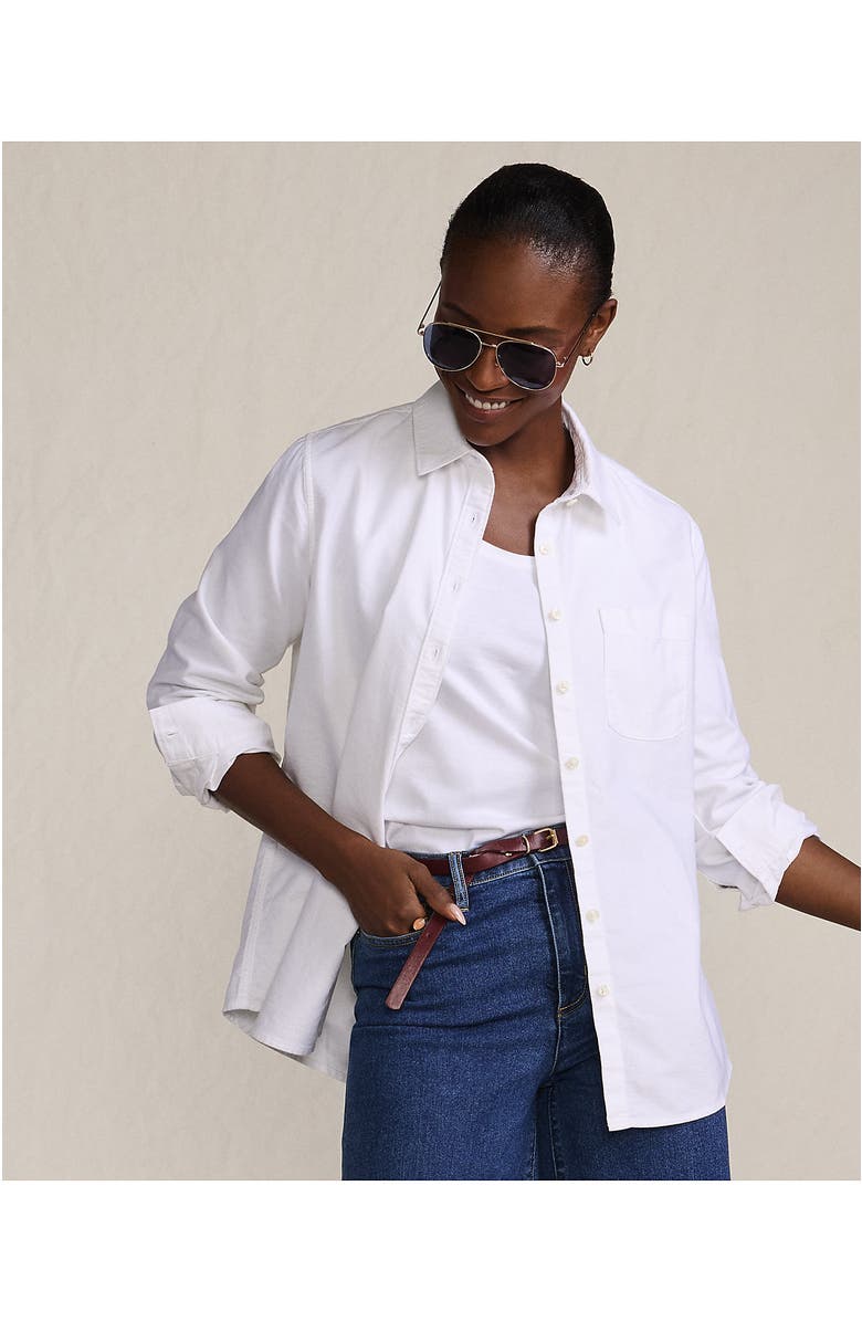 Lands' End Oxford Shirt, Alternate, color, White