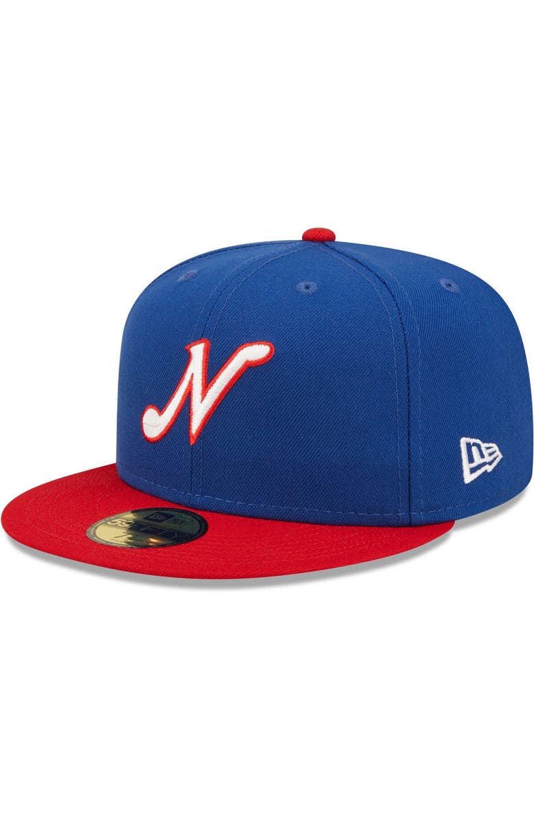 New Era Men's New Era Blue Nashville Sounds Authentic Collection Team Alternate 59FIFTY Fitted Hat, Main, color, Blue