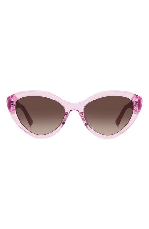 junigs 55mm gradient cat eye sunglasses