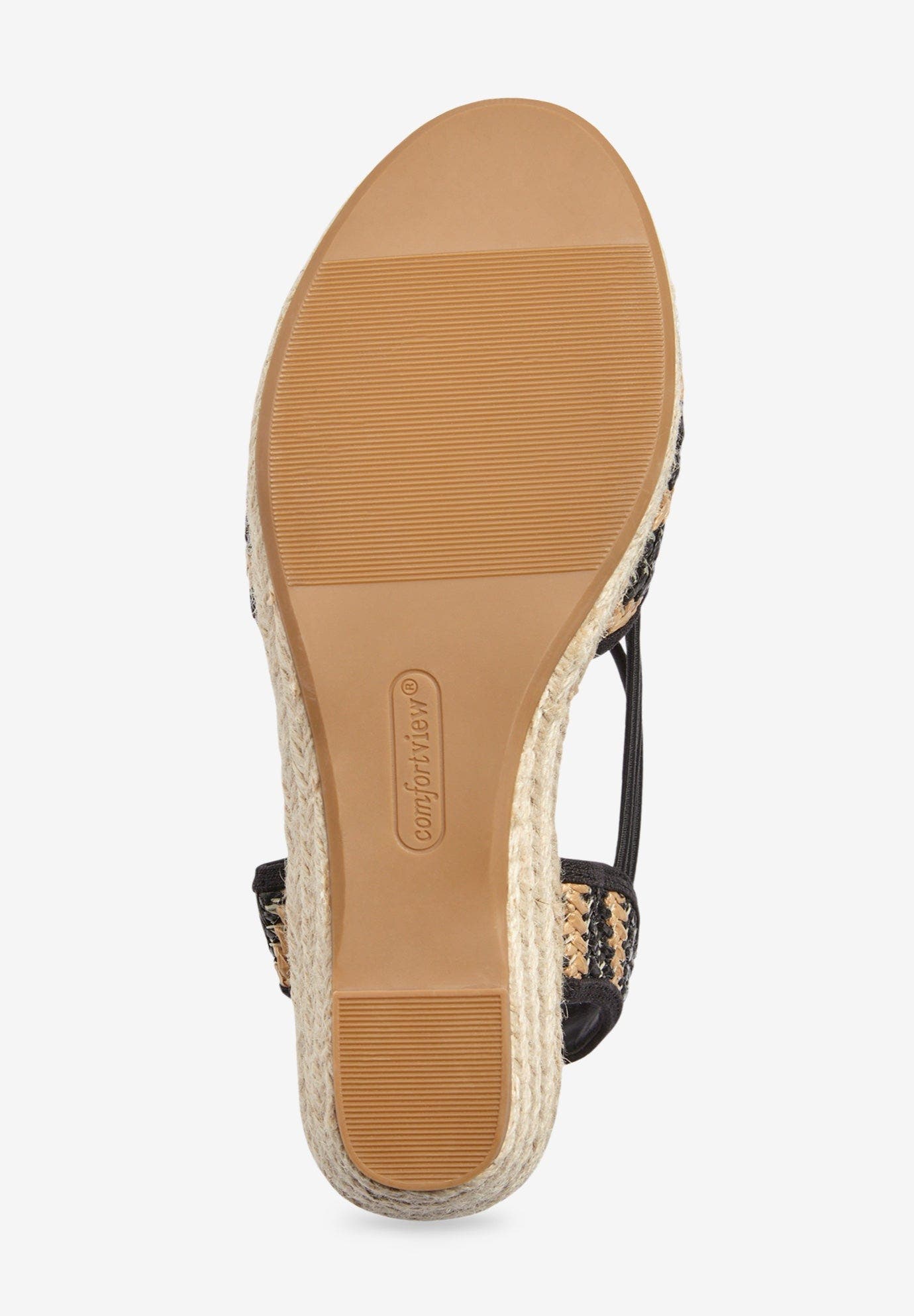 Comfortview The Clea Espadrille, Alternate, color, Black Natural
