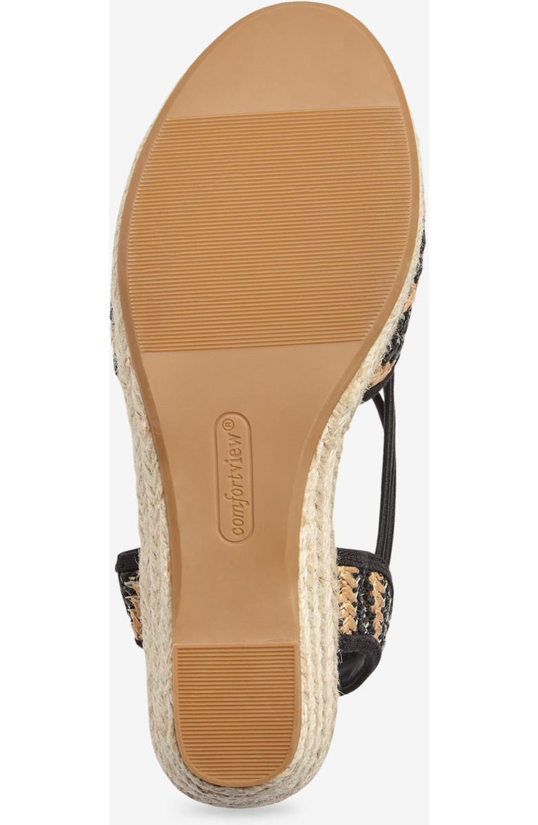 Comfortview The Clea Espadrille, Alternate, color, Black Natural