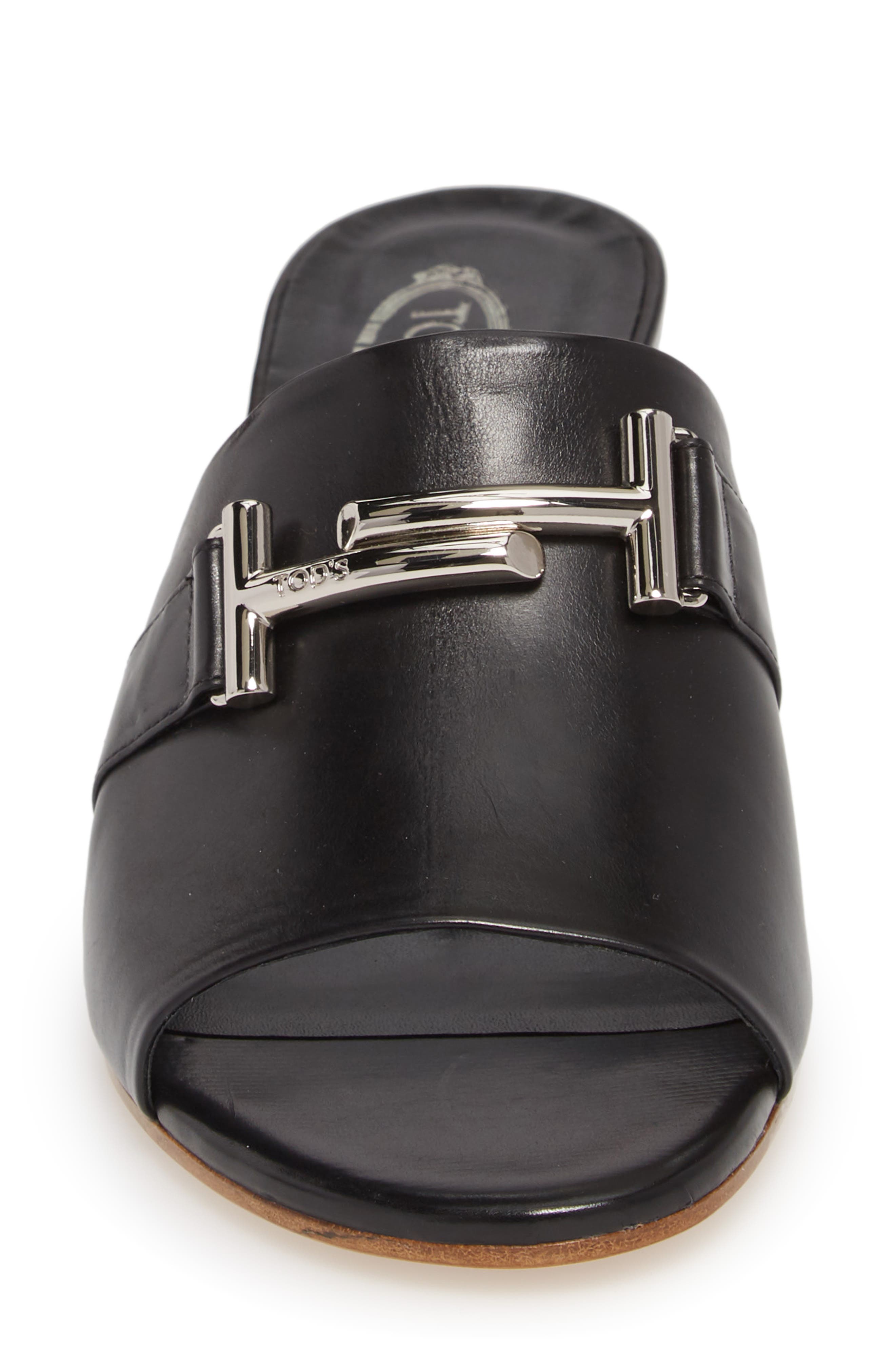 Tod's Double-T Slide Sandal, Alternate, color, 