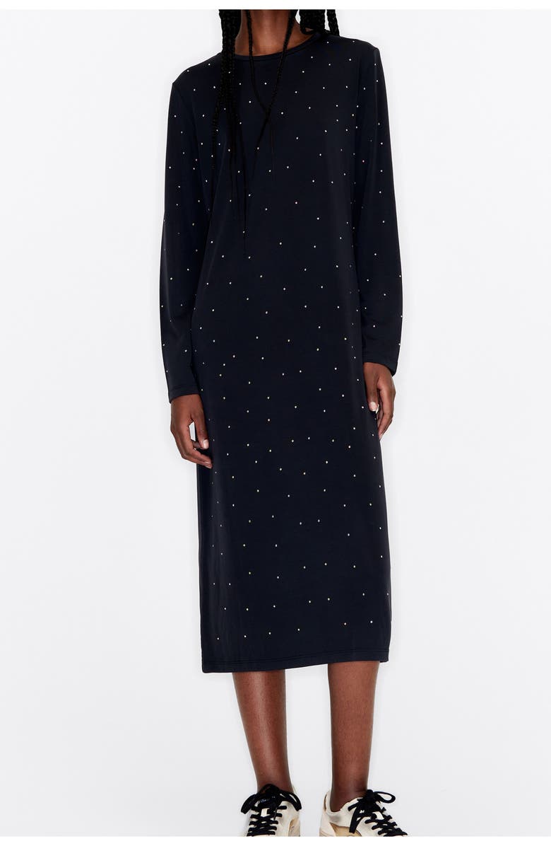 Bimba y Lola Flowing Dress Anthracite Glitter, Main, color, Anthracite