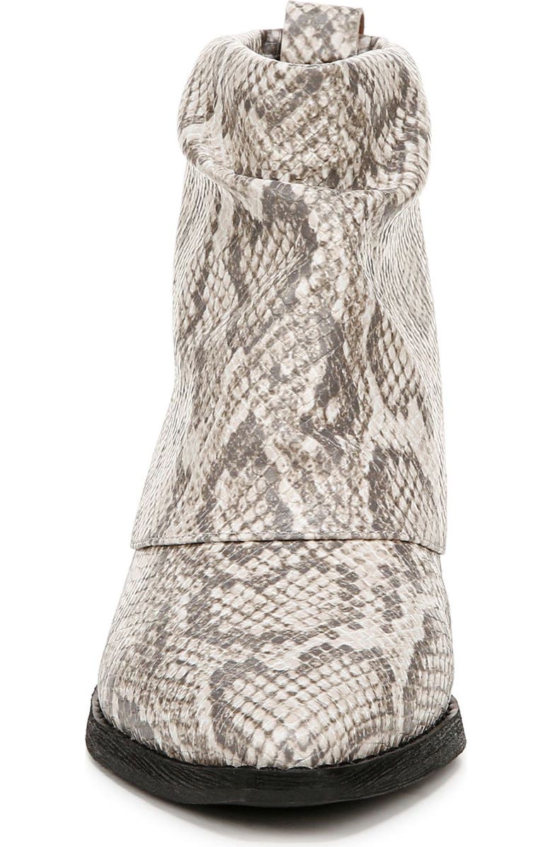 Zodiac Malina Snake Embossed Western Bootie, Alternate, color, Blkwht Snake