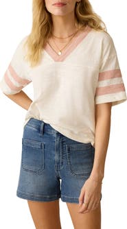 Faherty Varsity Stripe Organic Cotton T-Shirt