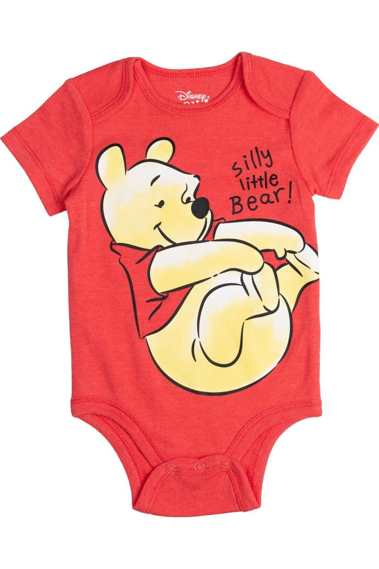 Winnie the Pooh 5-Pack Short Sleeve Bodysuits, Alternate, color, Pooh Friends Multi