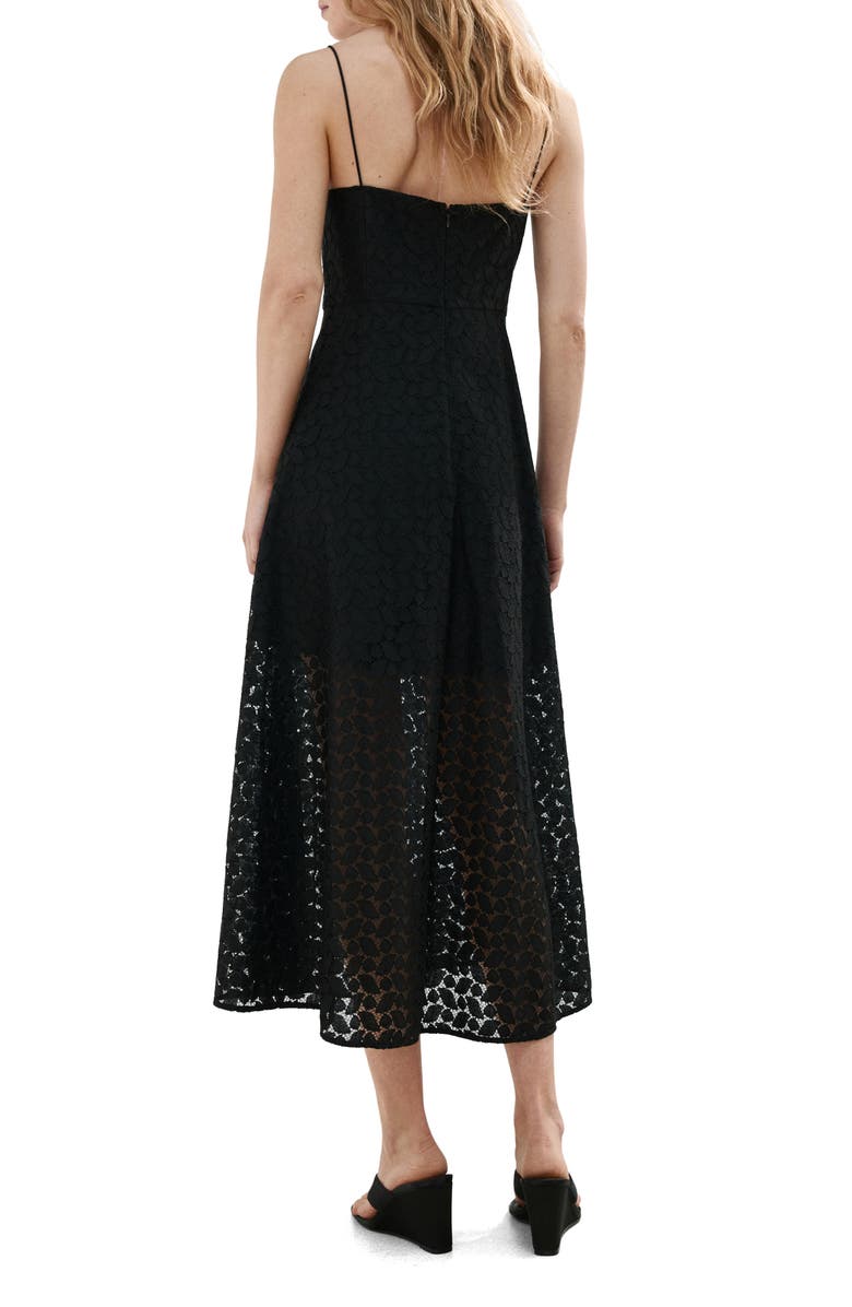 MANGO Cutwork Embroidery Midi Dress, Alternate, color, 