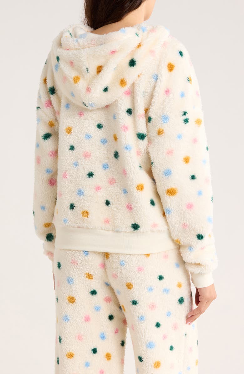 Honeydew Ice Breaker Fleece Hoodie, Alternate, color, Marshmallow Dots