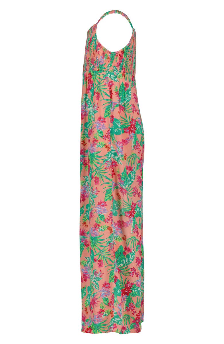 Roxy Kids' Coastal Breeze Jumpsuit, Alternate, color, Peach Pink