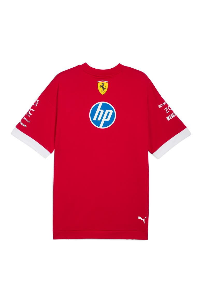 x 2025 Scuderia Ferrari HP Driver T-Shirt, Alternate, color, DARK CHERRY
