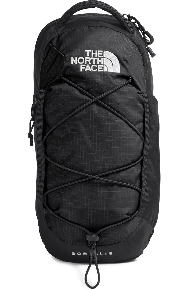 The North Face Borealis Water Repellent Sling Backpack, Main, color, Tnf Black/ Tnf White-Npf