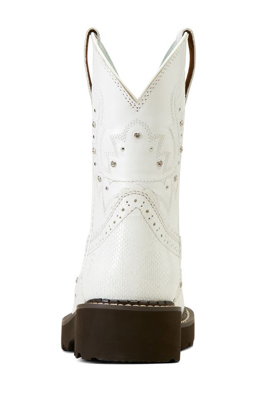 Ariat Gem Baby Western Bootie In White