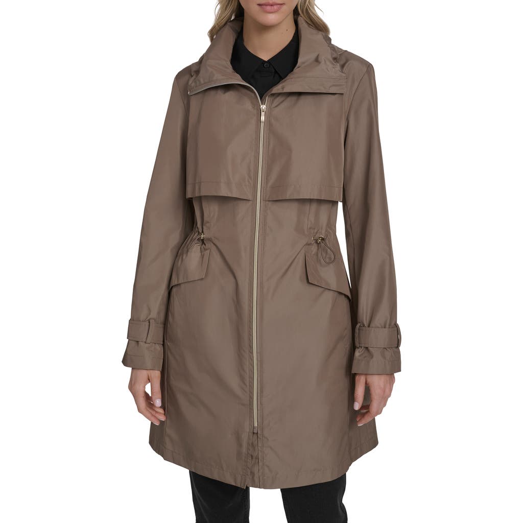 Cole Haan Signature Water Resistant Packable Jacket In Brown