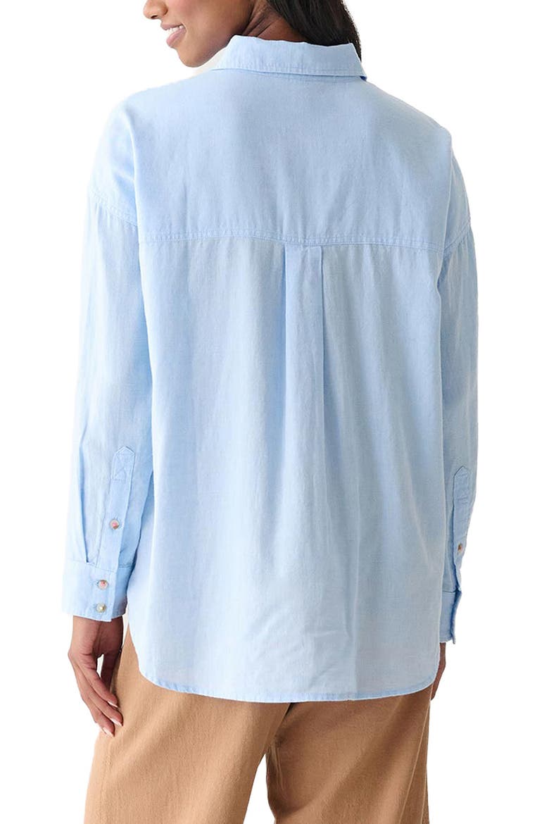 Cotton Chambray Button-Up Shirt, Alternate, color, CHAMBRAY