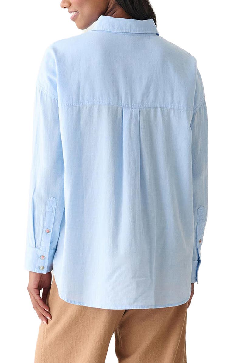 Hatley Cotton Chambray Button-Up Shirt, Alternate, color, Chambray