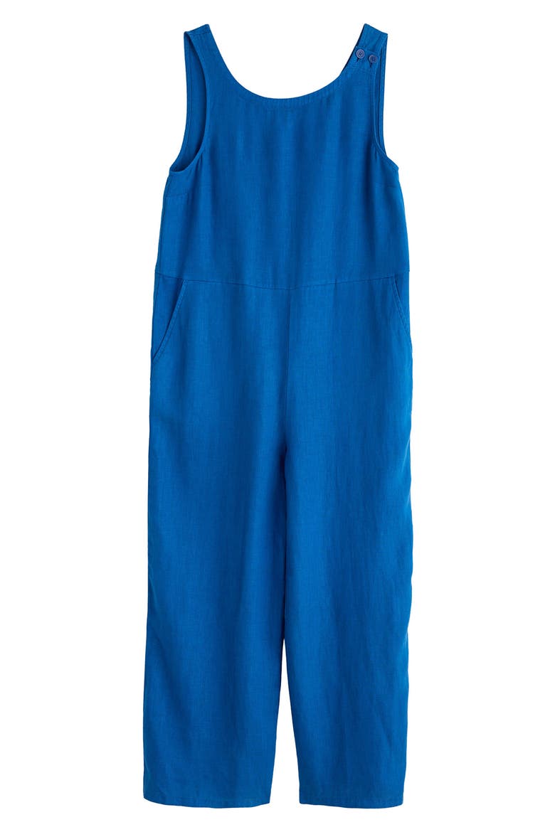 Salt Airy Crop Wide Leg Linen Jumpsuit, Alternate, color, CARGO