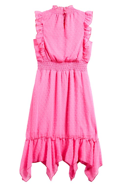 Ava & Yelly Kids' Clip Dot Hankey Maxi Dress In Pink