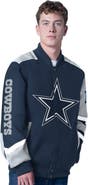 G-III SPORTS BY CARL BANKS Men's G-III Sports by Carl Banks Navy Dallas Cowboys Prime Time Full-Zip Racing Jacket