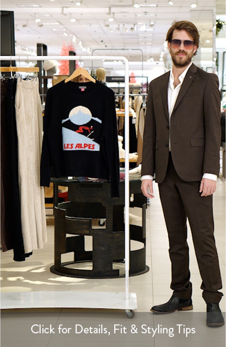 Swiss Alps Graphic Crewneck Sweater, sales video thumbnail