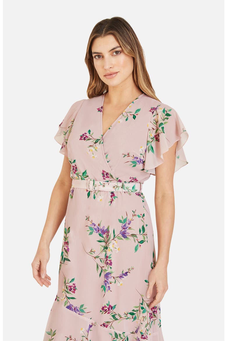Midi Dress With Frill Details, Alternate, color, Pink