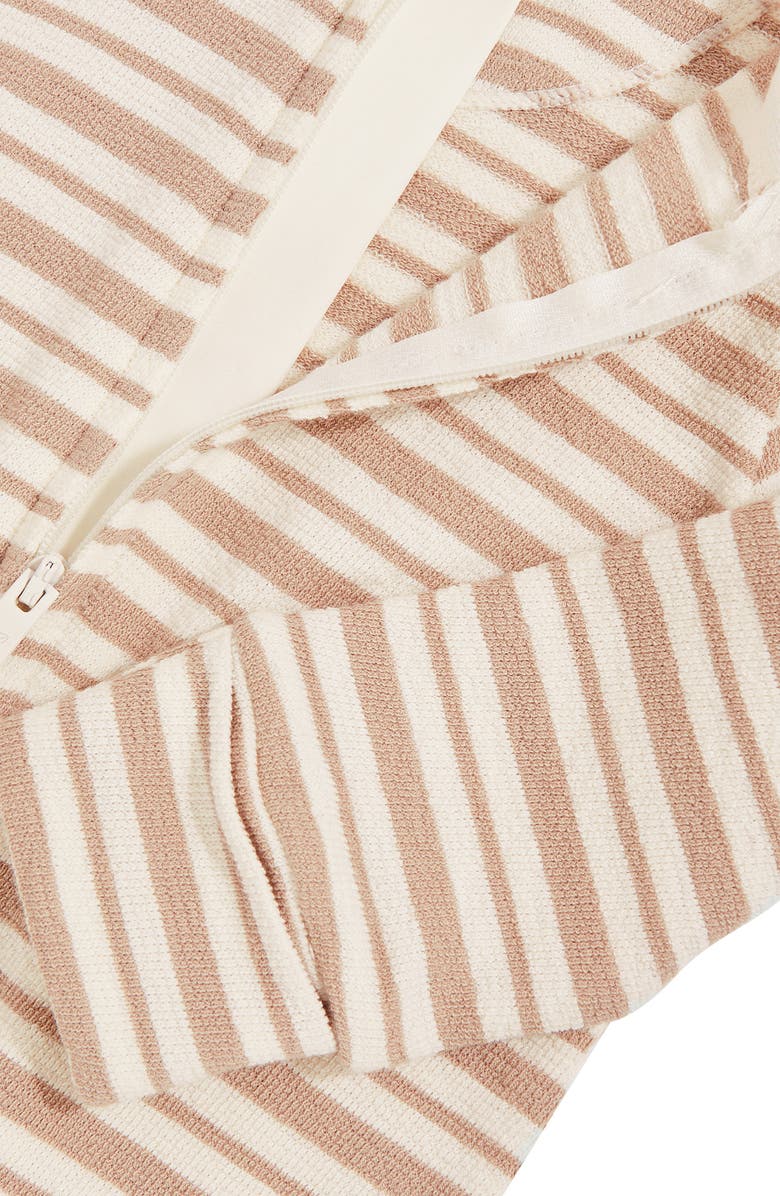 Reiss Chance Stripe Cotton Footie, Alternate, color, Neutral