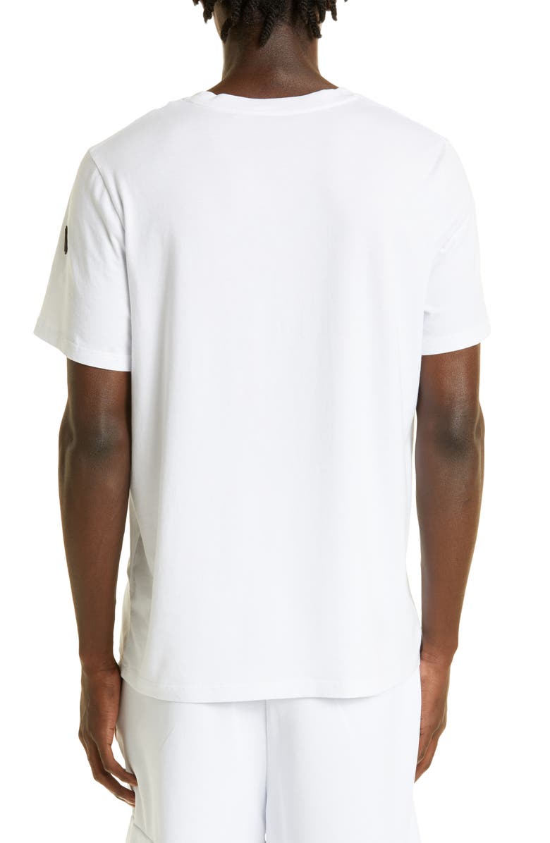 Moncler Men's Strike Out Logo Cotton T-Shirt, Alternate, color, 