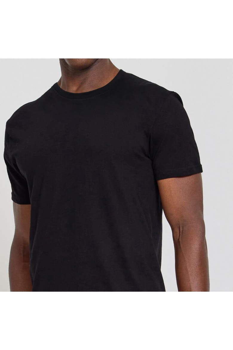 Mens Undershirts 4 Pack Lightweight Mens Undershirt, 100% Cotton Black, Alternate, color, Black