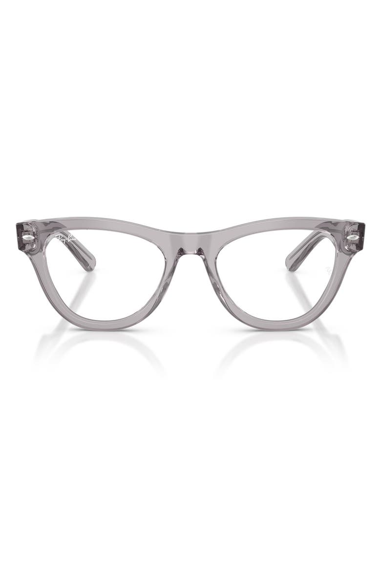 Ray-Ban 50mm Square Optical Glasses, Main, color, Grey