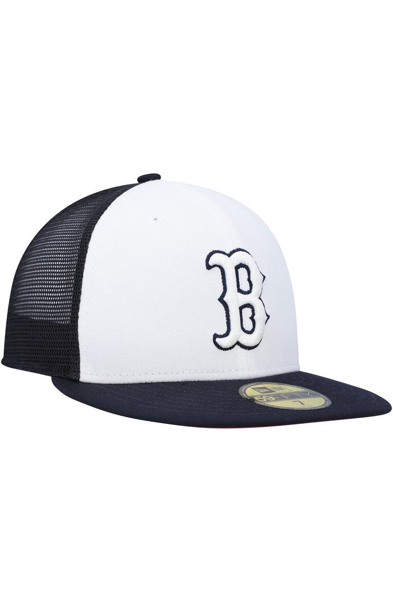 New Era Men's New Era White/Navy Boston Red Sox 2023 On-Field Batting Practice 59FIFTY Fitted Hat, Alternate, color, White