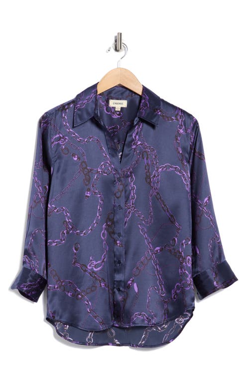 L Agence Dani Silk Blouse